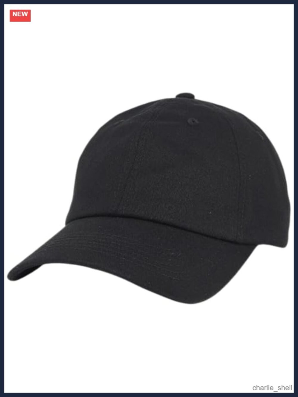 100% Cotton Low-Profile Dad Hat Adjustable Plain Baseball Cap Packable